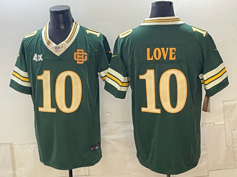 Men Green Bay Packers #10 Love green 2026 Nike NFL Jersey 1015003